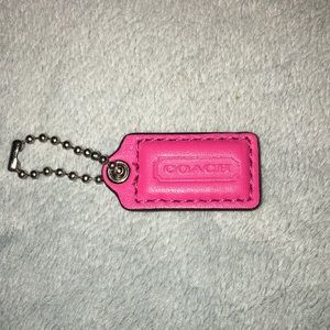 Coach small keychain tag